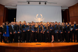 The Texas Southmost College Criminal Justice Institute’s Basic Peace Officer program graduating class of 2019 at the TSC SET-B Lecture Hall in June.