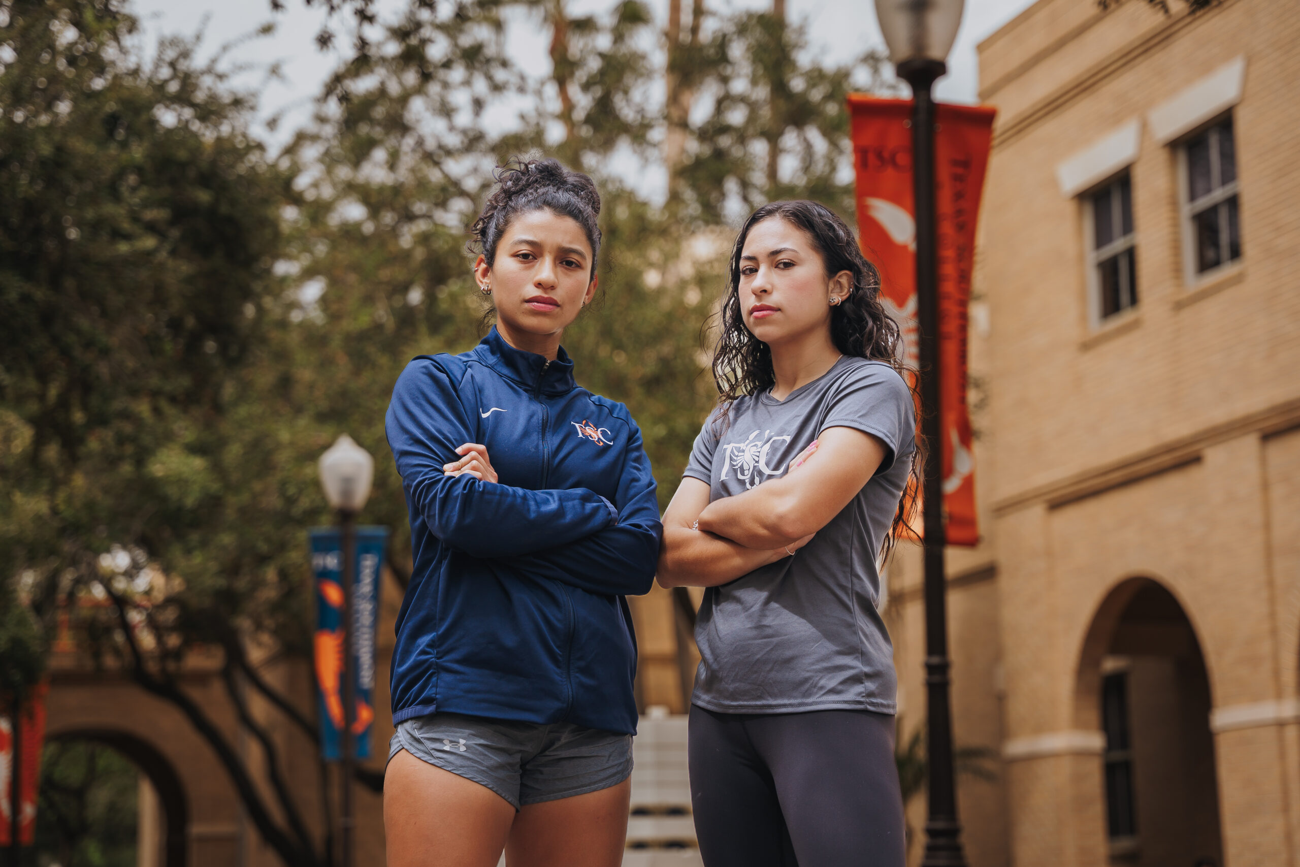 TSC Women Scorpions Aleythia Gutierrez (L), and Melanie Saldaña